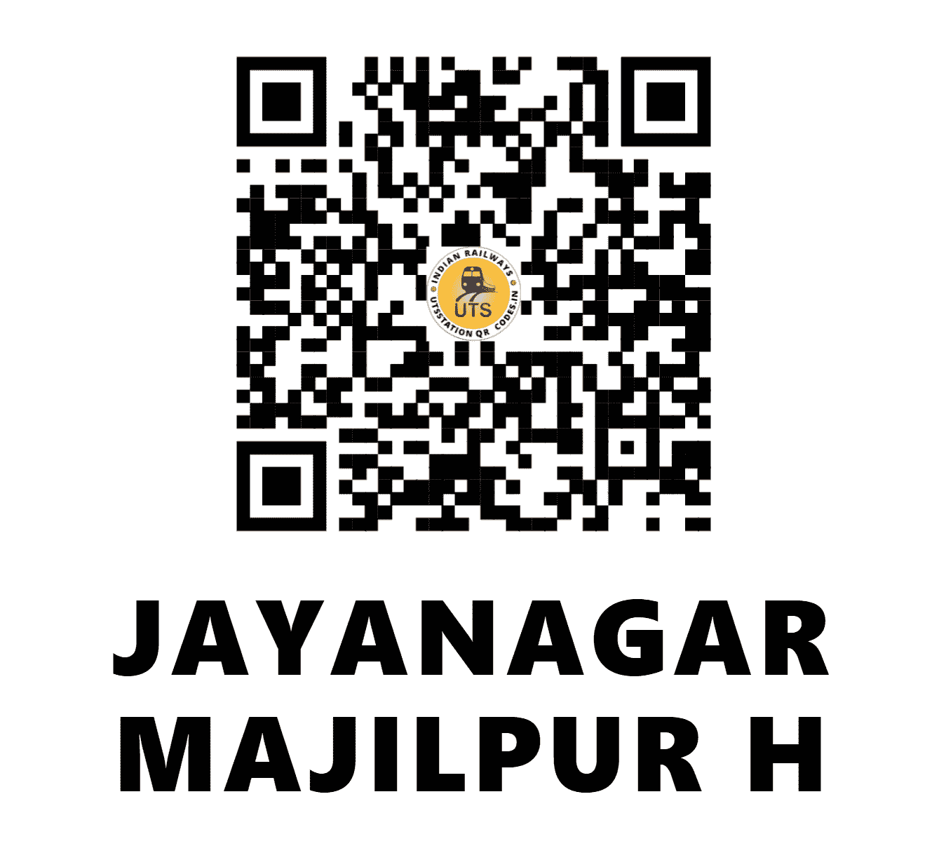 UTS QR Code for JAYANAGAR MAJILPUR H - JNM (ER - WEST BENGAL)